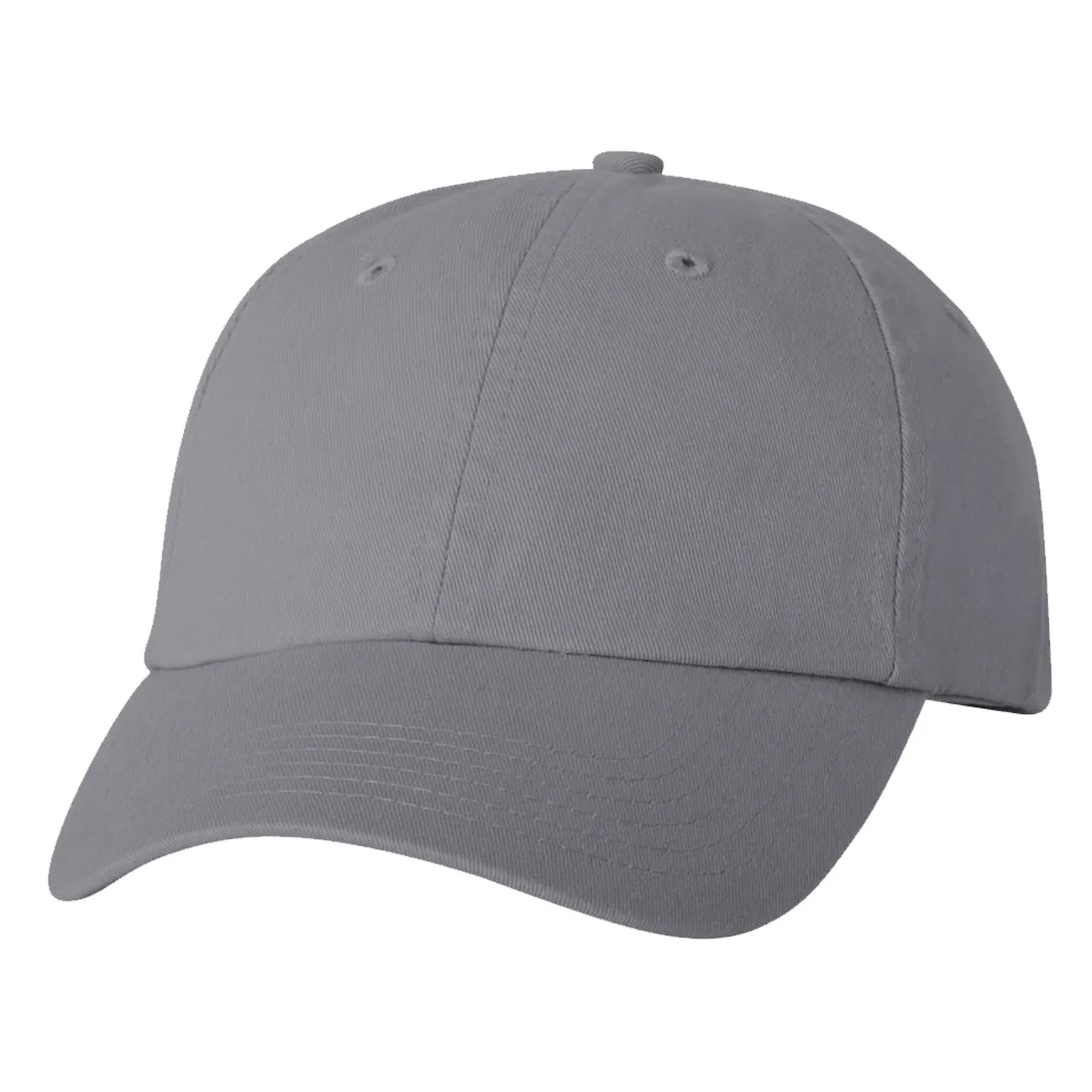 Adult Bio-Washed Cotton Unstructured Dad Hat w/ Adjustable Strapback