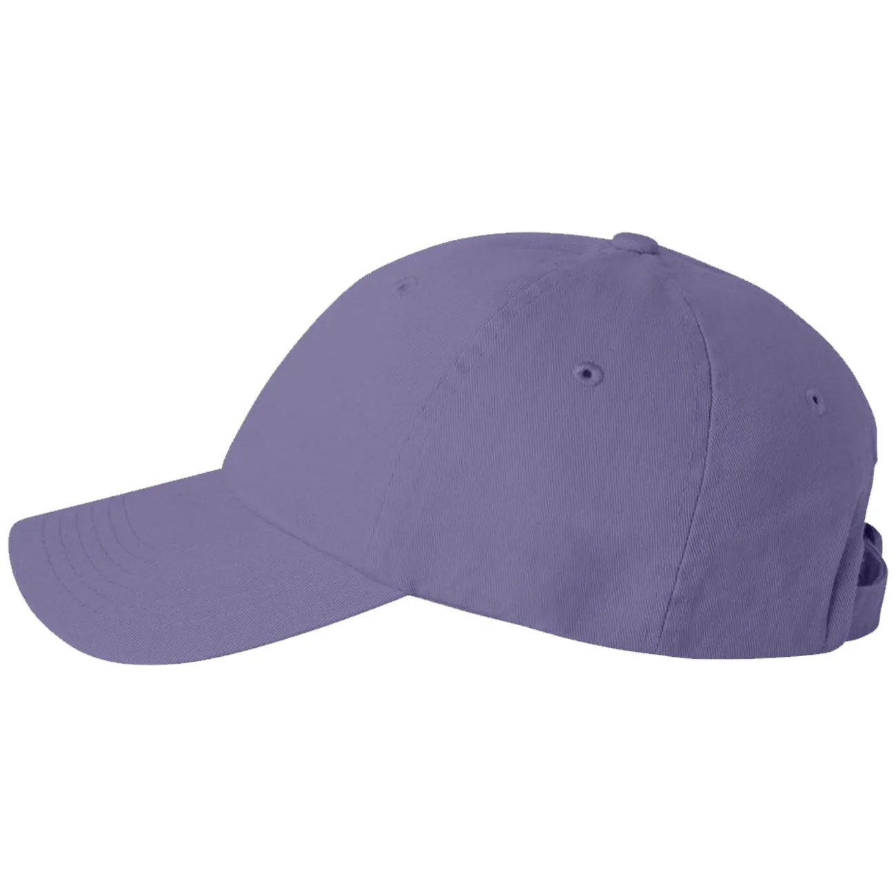 Adult Bio-Washed Cotton Unstructured Dad Hat w/ Adjustable Strapback