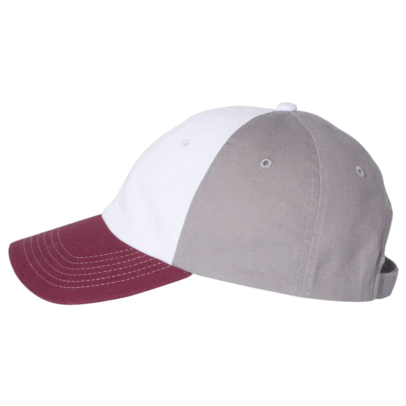 Adult Bio-Washed Cotton Unstructured Dad Hat w/ Adjustable Strapback