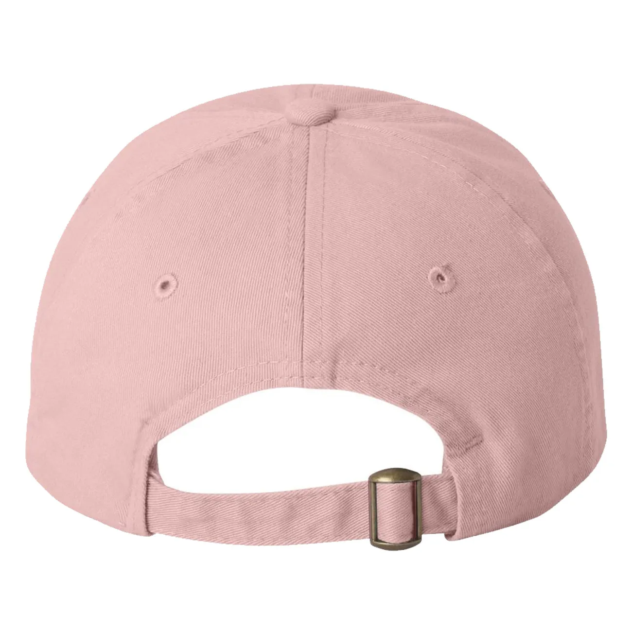 Adult Bio-Washed Cotton Unstructured Dad Hat w/ Adjustable Strapback