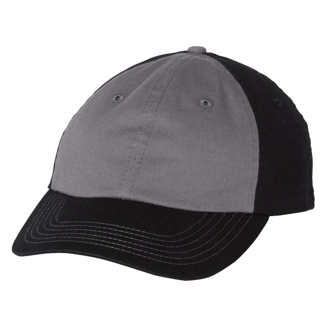 Adult Bio-Washed Cotton Unstructured Dad Hat w/ Adjustable Strapback