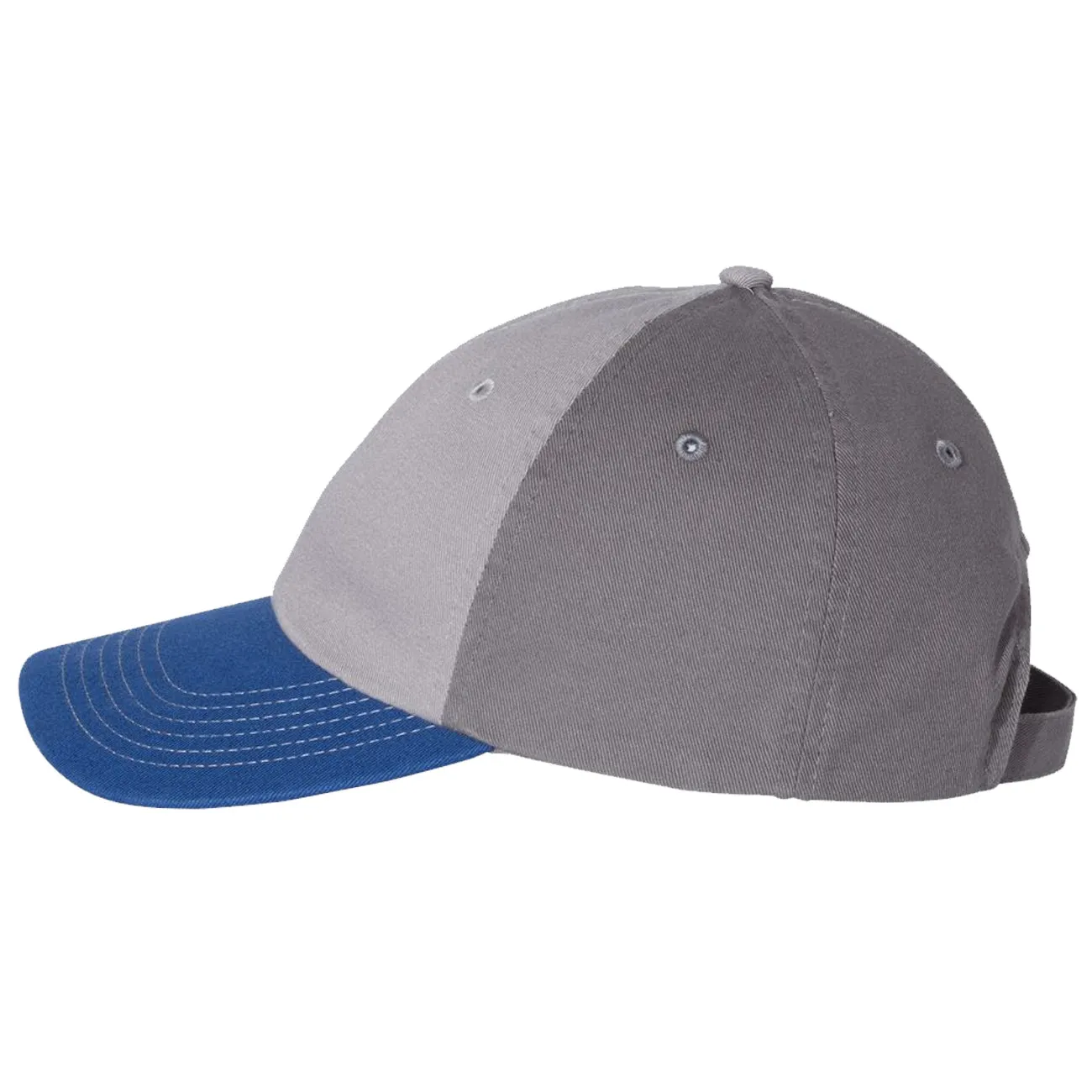 Adult Bio-Washed Cotton Unstructured Dad Hat w/ Adjustable Strapback