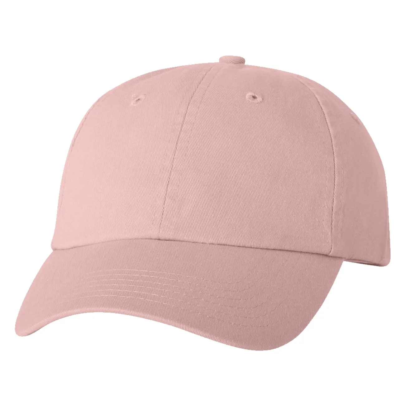 Adult Bio-Washed Cotton Unstructured Dad Hat w/ Adjustable Strapback