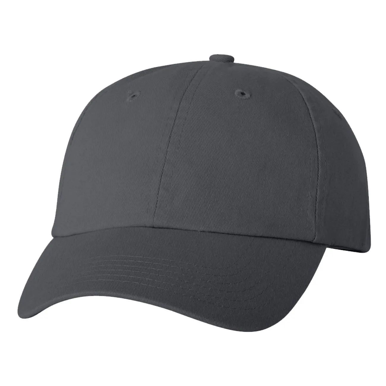 Adult Bio-Washed Cotton Unstructured Dad Hat w/ Adjustable Strapback