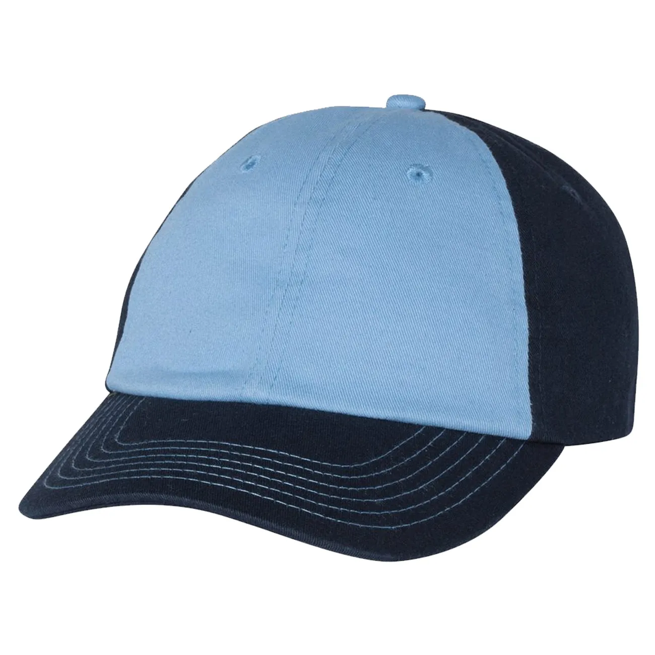 Adult Bio-Washed Cotton Unstructured Dad Hat w/ Adjustable Strapback