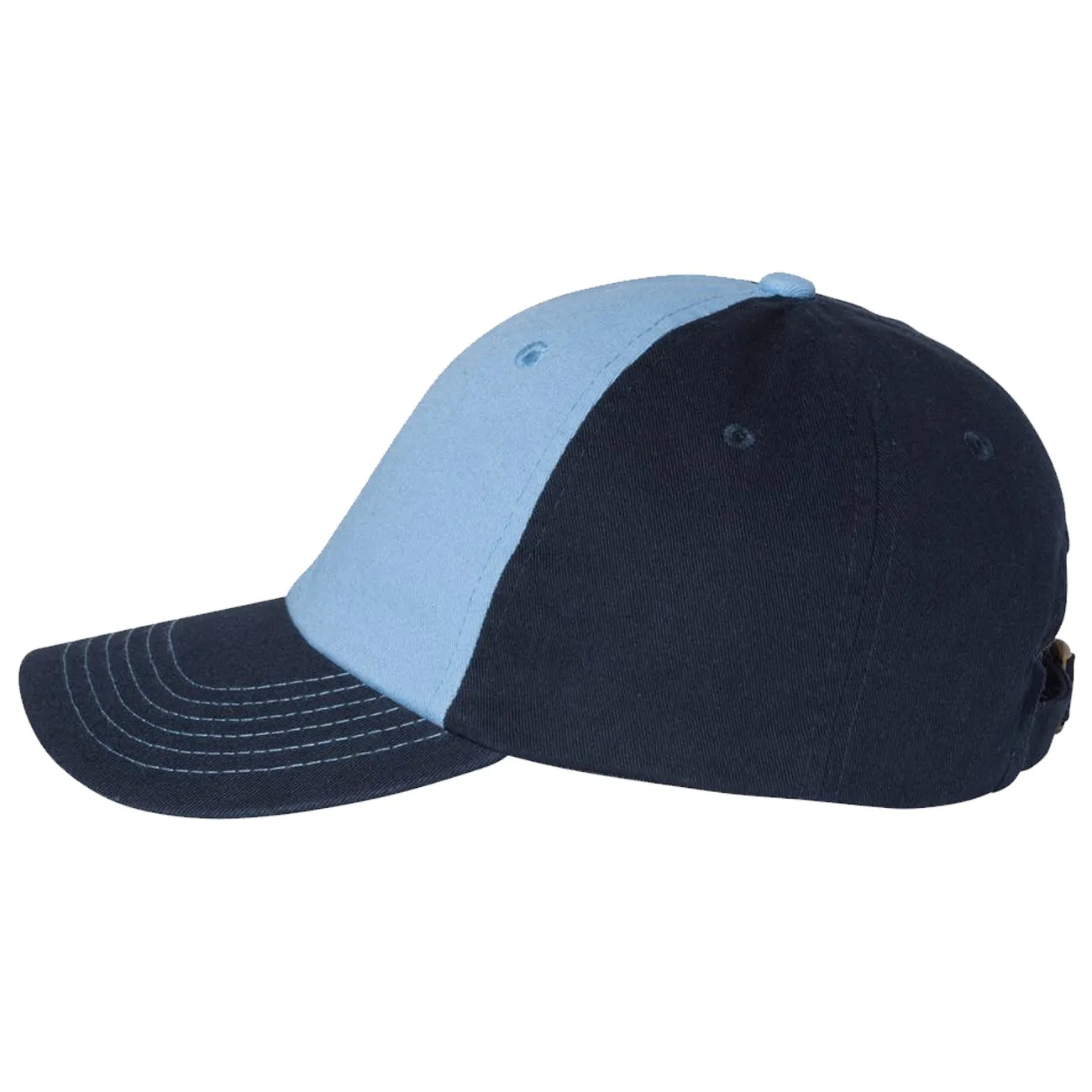 Adult Bio-Washed Cotton Unstructured Dad Hat w/ Adjustable Strapback