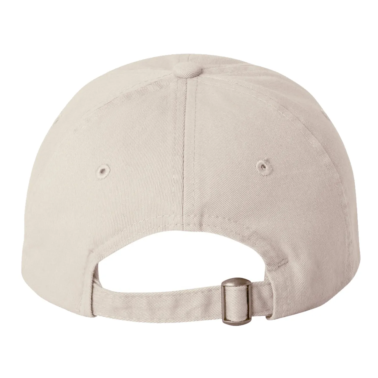 Adult Bio-Washed Cotton Unstructured Dad Hat w/ Adjustable Strapback