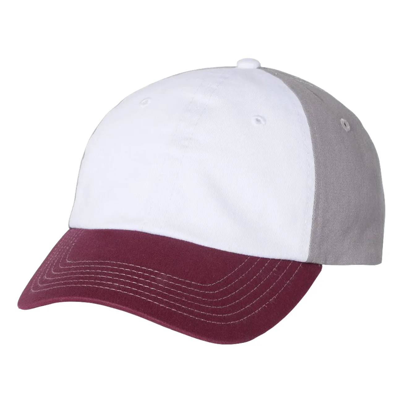 Adult Bio-Washed Cotton Unstructured Dad Hat w/ Adjustable Strapback