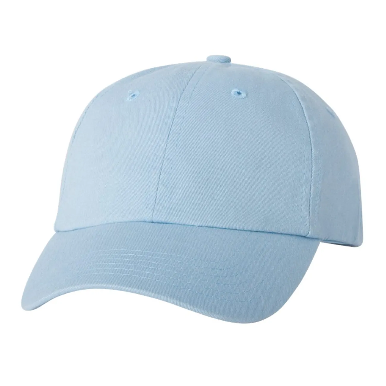 Adult Bio-Washed Cotton Unstructured Dad Hat w/ Adjustable Strapback