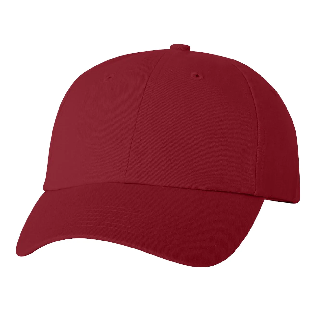 Adult Bio-Washed Cotton Unstructured Dad Hat w/ Adjustable Strapback