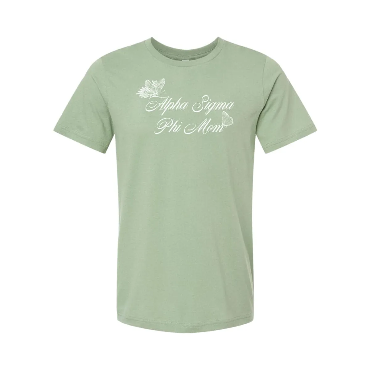 Alpha Sig Sage Green Mom Tee