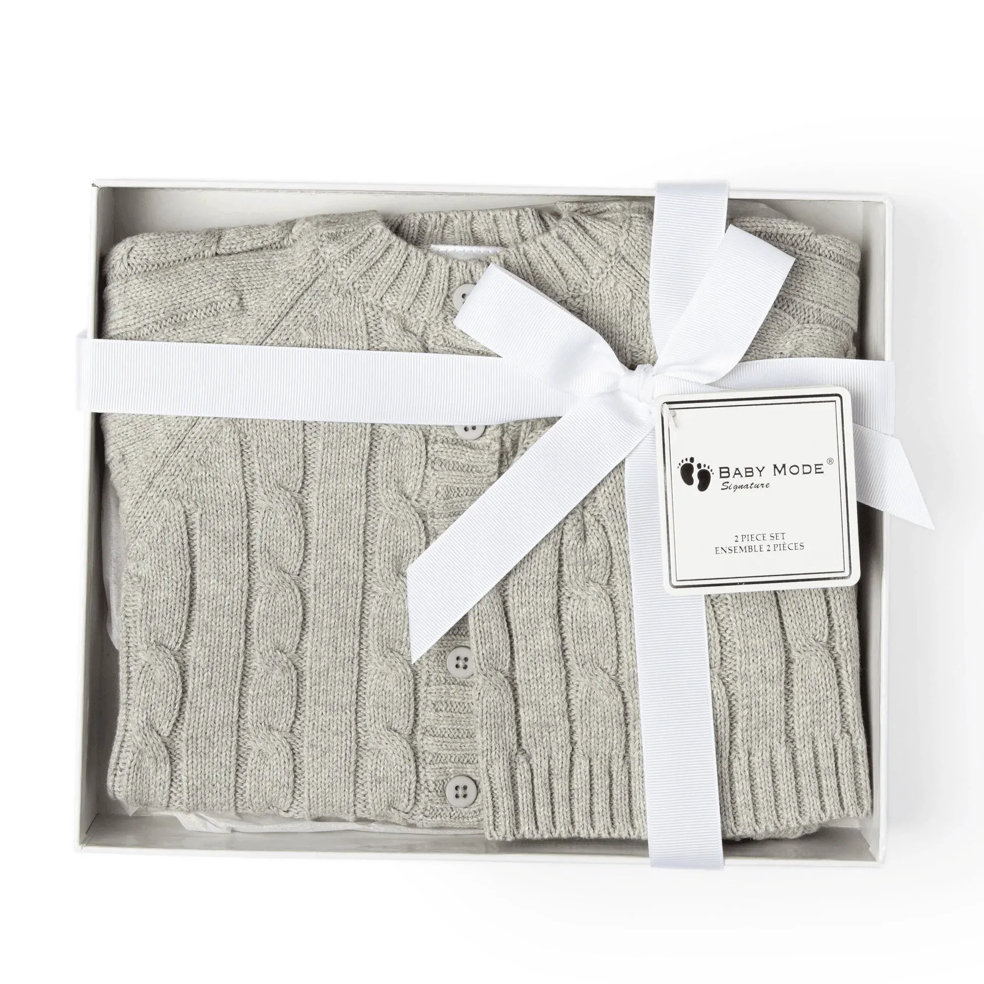 Baby Mode 2-Piece Knitted Boxed Set