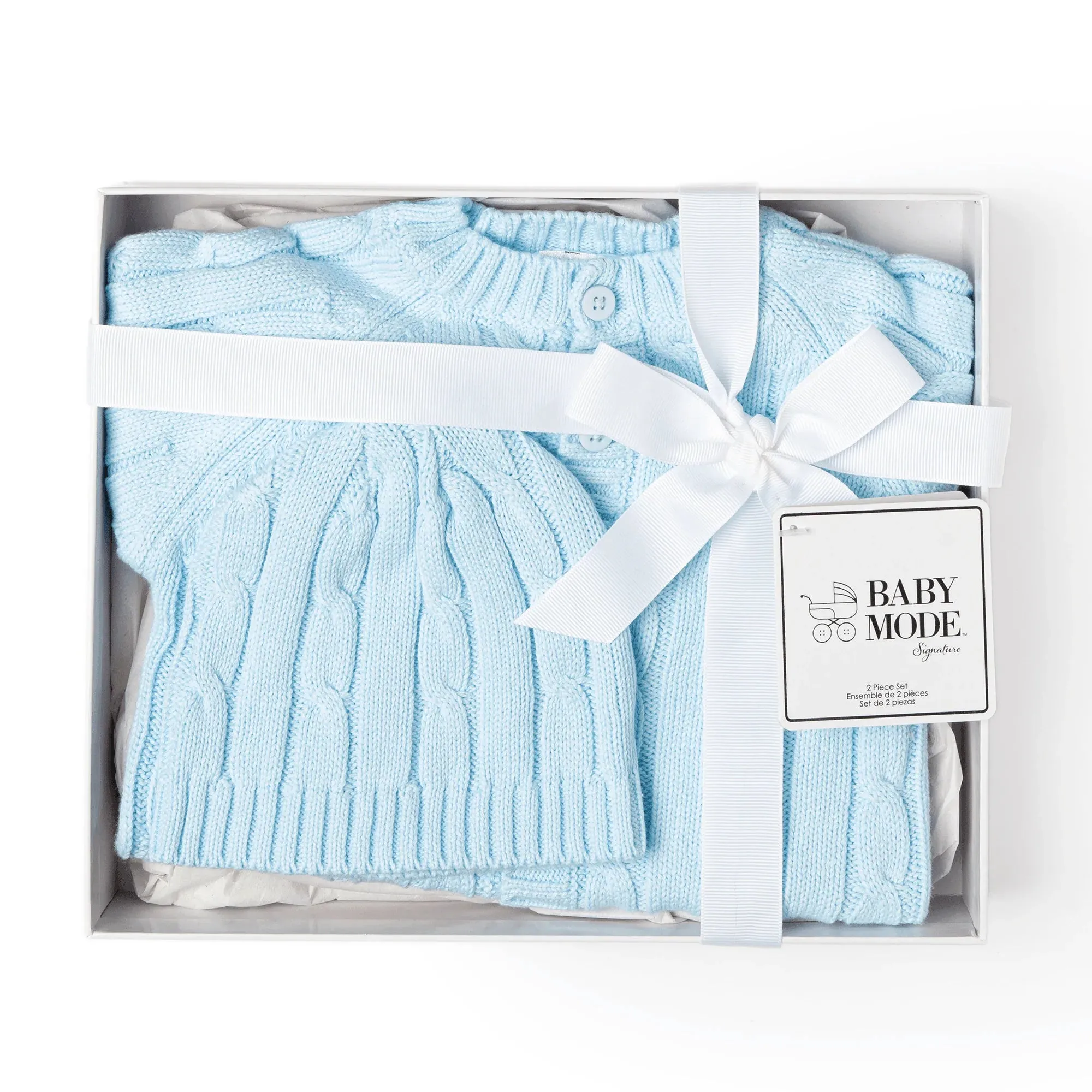 Baby Mode 2-Piece Knitted Boxed Set