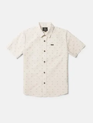 Big Boys Crownstone Short Sleeve Shirt - Off White