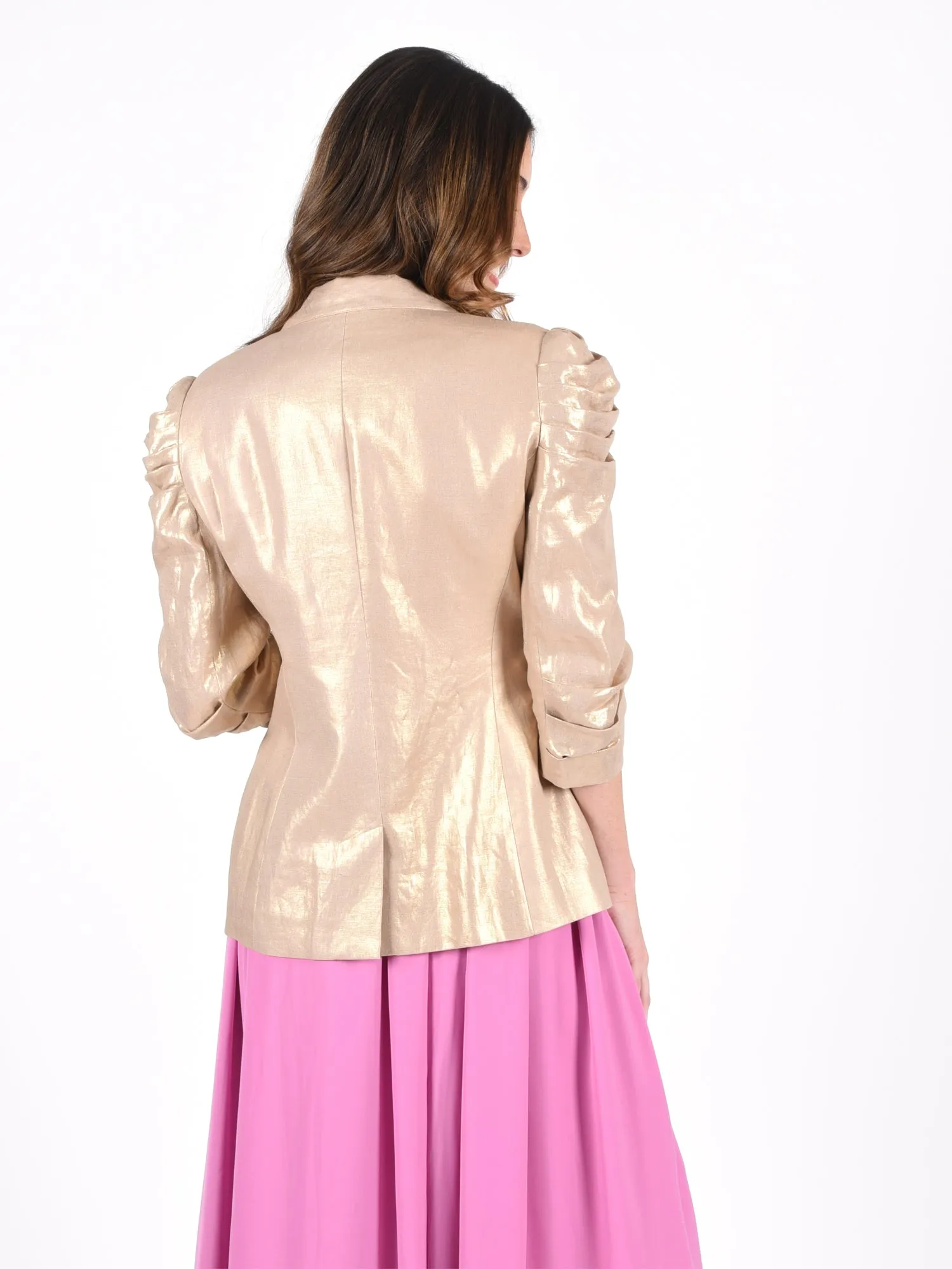 Bradshaw Blazer - Gold Linen