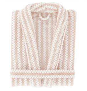 Bubble Stripe Fleece Slipper Robe