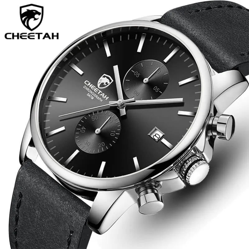 CHEETAH CH1604 ARISTO Y3 - Men's Silver and Black Chronograph Watch