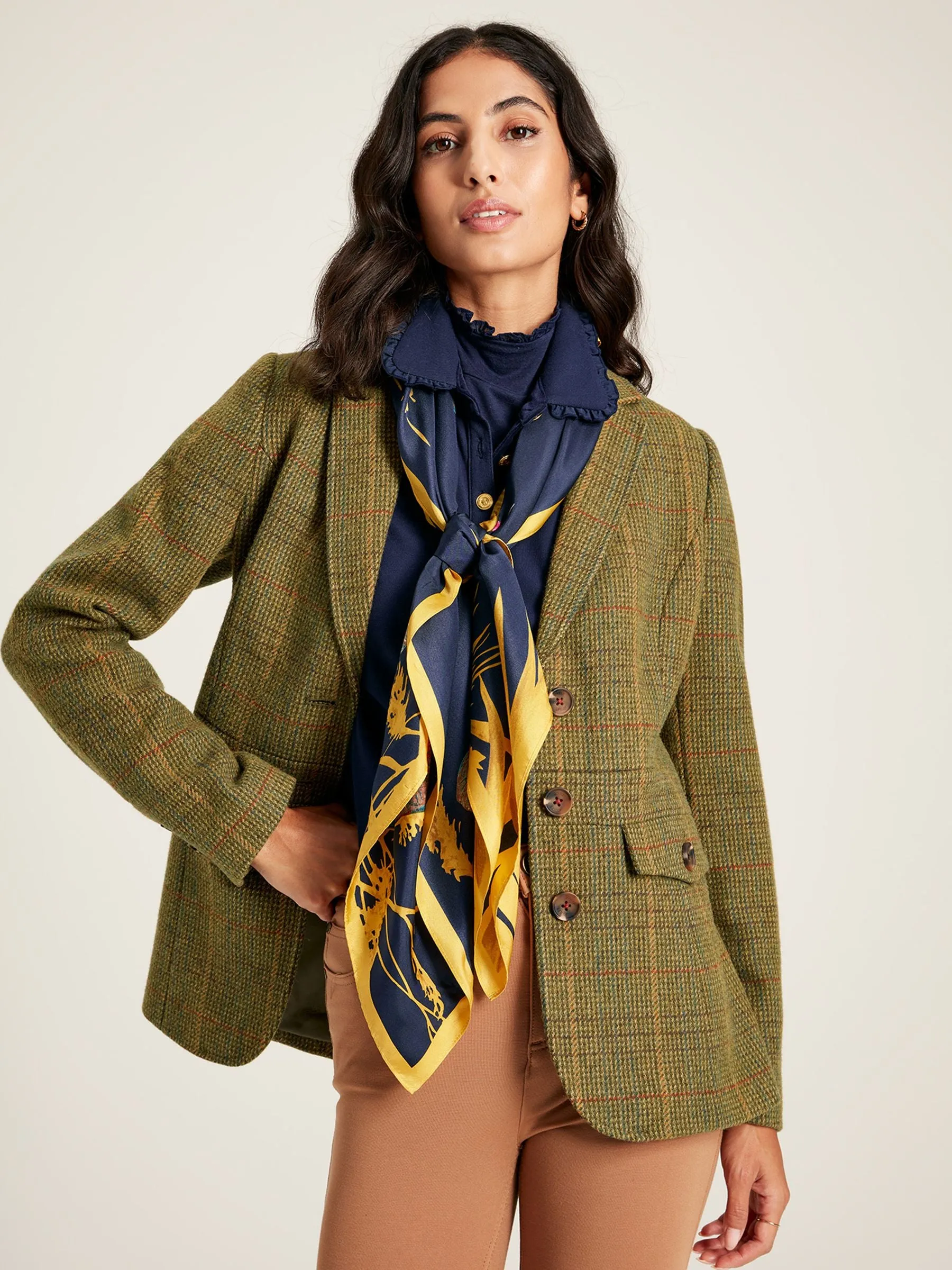 Clarence Tweed Blazer - Green Tweed