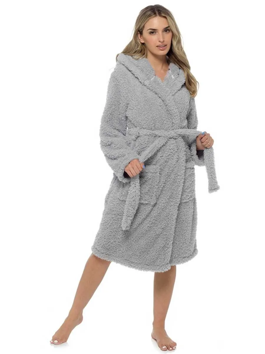 Fleece Hooded Robe