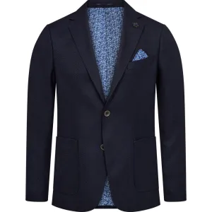 Fresco Structure Stretch Blazer - NAV Navy