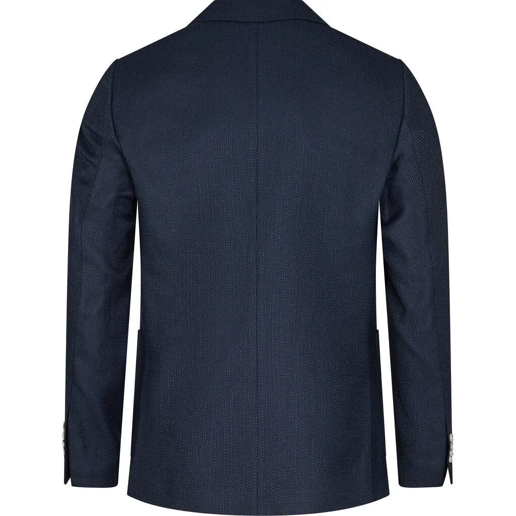 Fresco Structure Stretch Blazer - NAV Navy