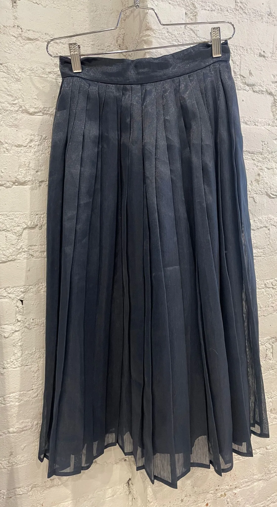 Ida Navy Linen Maxi Skirt