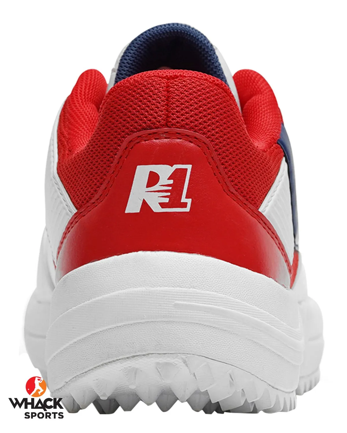 Jazba R1 Junior - Rubber Cricket Shoes - Navy/Red