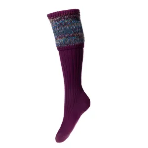 Lady Katrine Sock - Bilberry by House of Cheviot