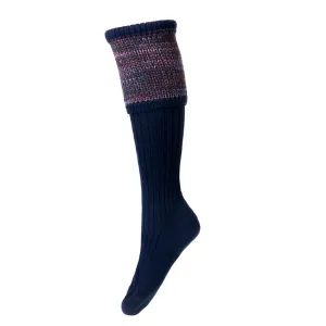 Lady Katrine Sock - Navy by House of Cheviot