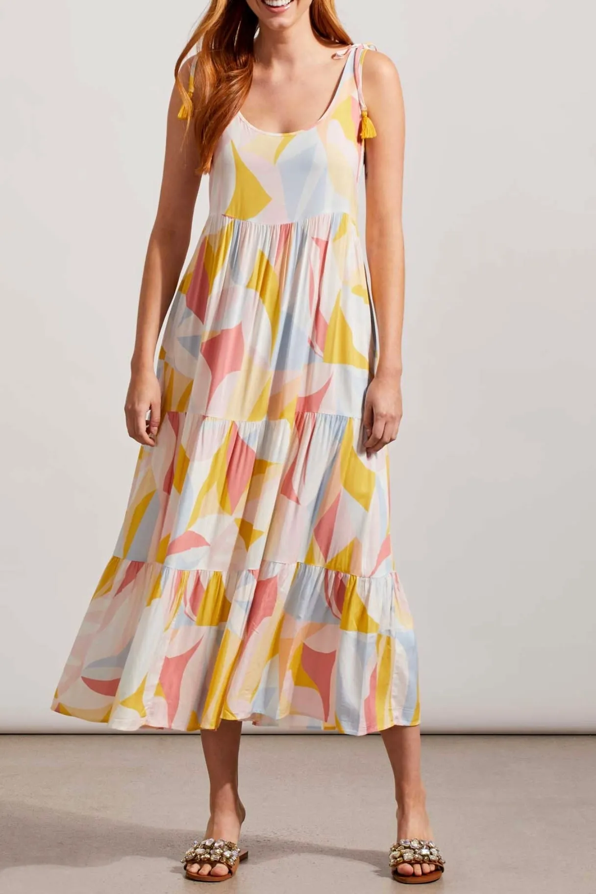 Maxi Tiered Dress w/Pockets