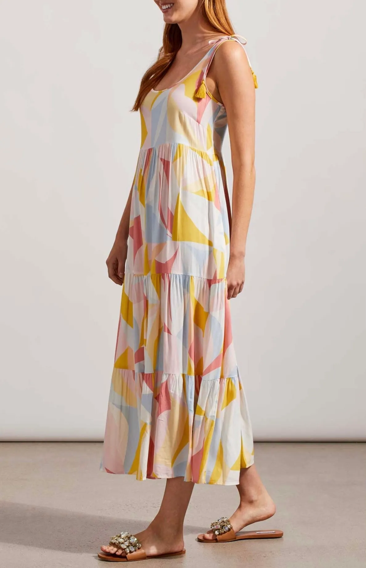 Maxi Tiered Dress w/Pockets