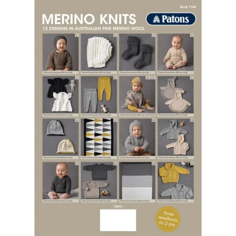 Merino Baby Pattern Book (1106)