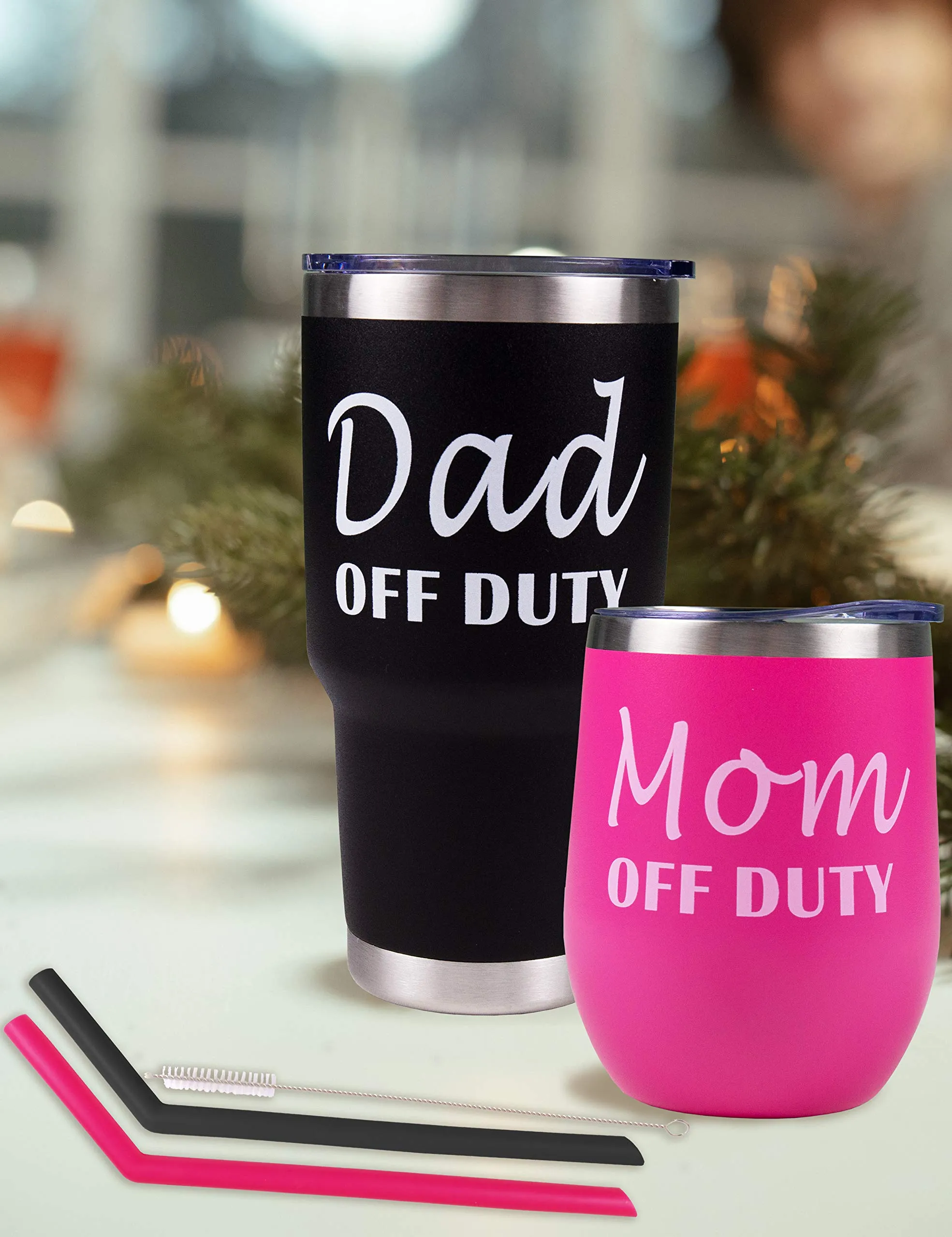 Mom and Dad Off Duty Gift Set, Funny Mom and Dad Gifts, Mom Off Duty, Dad Off Duty, Mom