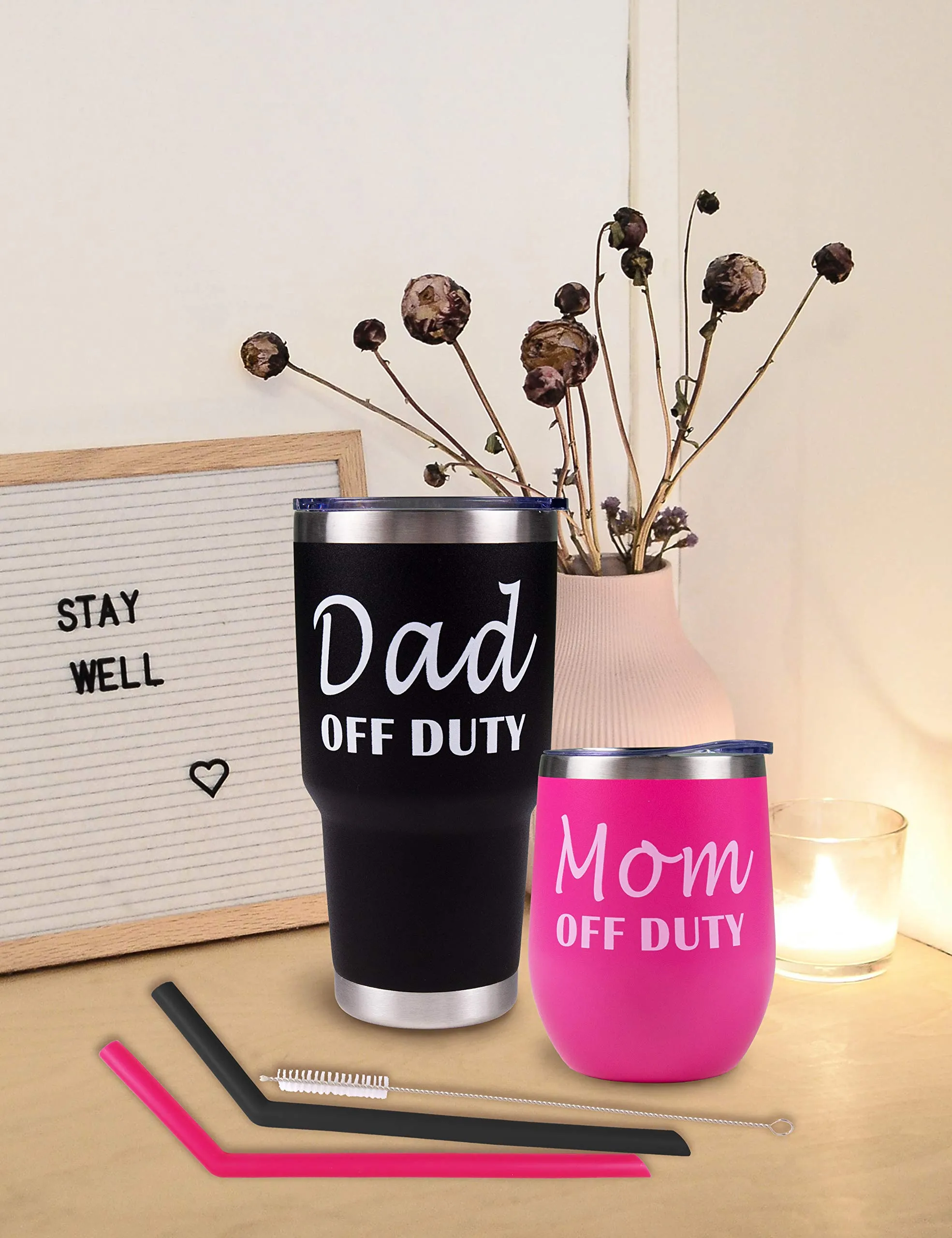 Mom and Dad Off Duty Gift Set, Funny Mom and Dad Gifts, Mom Off Duty, Dad Off Duty, Mom