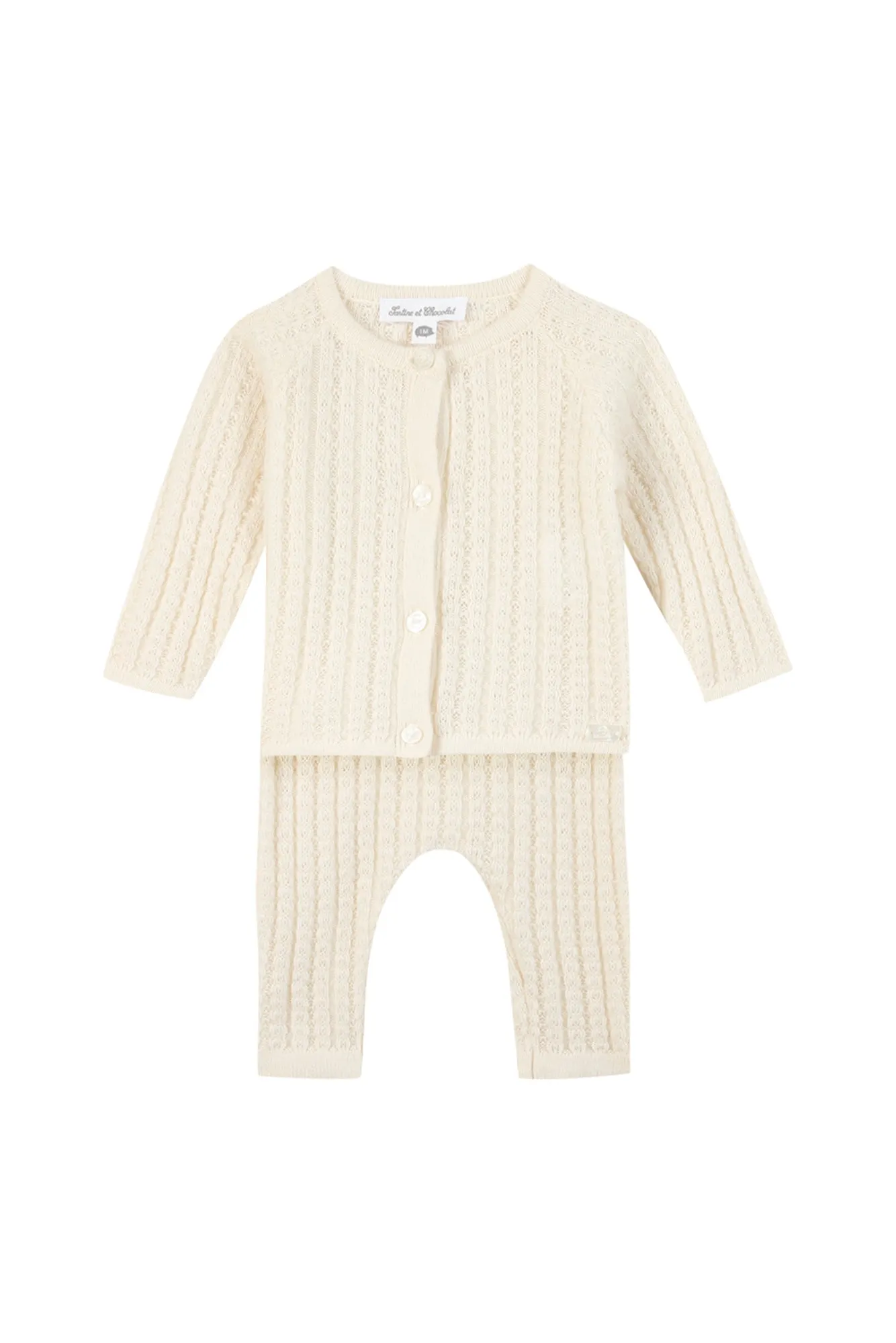 Mother of Pearl Unisex Knit Baby Ensemble