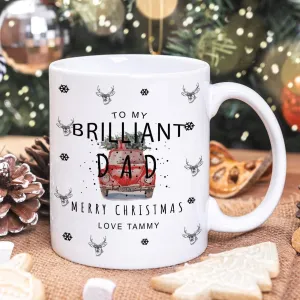 Personalised Christmas Dad Mug, Dad Mug Gift, Christmas Dad Mug Gift, Dad Christmas Gifts, Printed Mugs, Christmas Dad Gift, Xmas Mug,