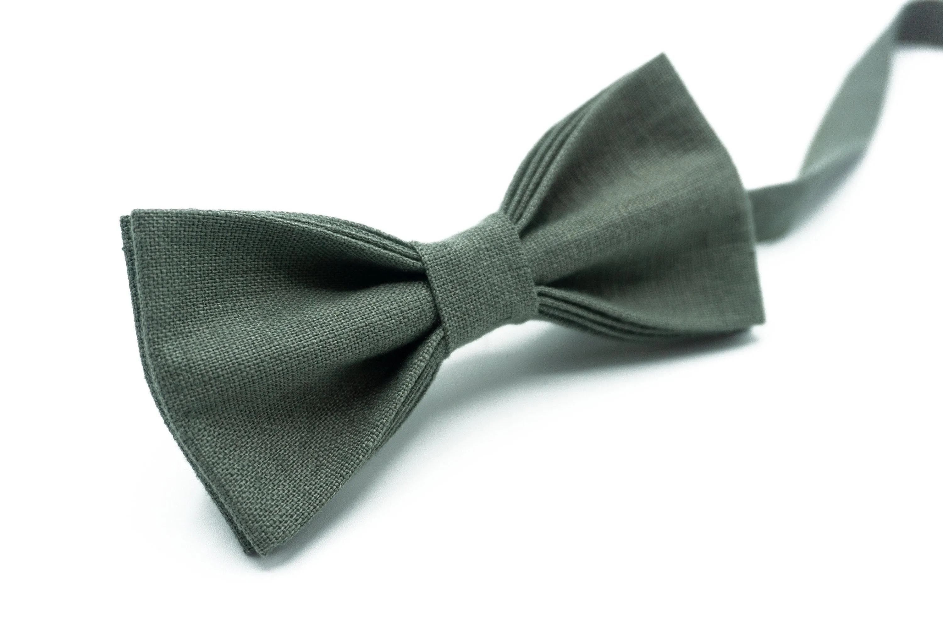 Sage Green Wedding Accessories - Matching Braces & Bowties for Groom and Groomsmen