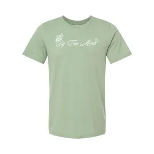 Sig Tau Sage Green Mom Tee