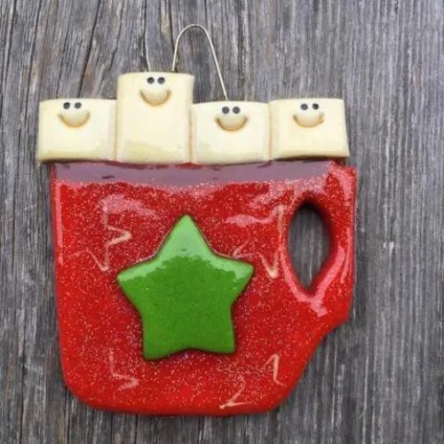 Single Parent Cocoa Cup Christmas Ornament