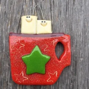 Single Parent Cocoa Cup Christmas Ornament