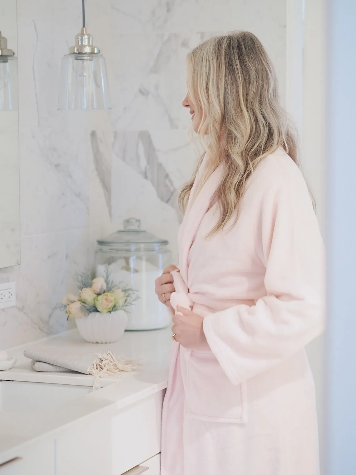 Solace Rose Pink Fleece Robe