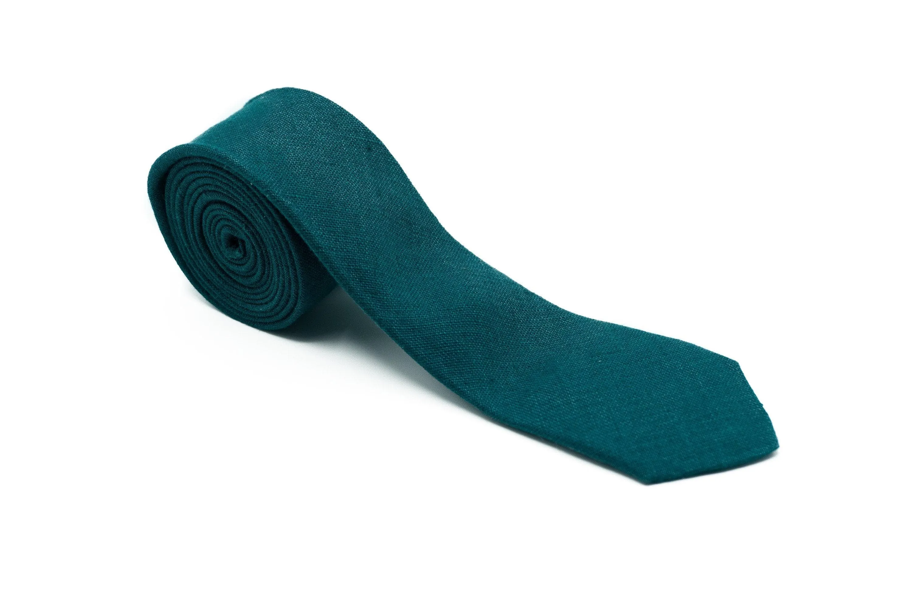 Teal Green Formal Necktie & Pocket Square Set | Wedding Ready Accessory