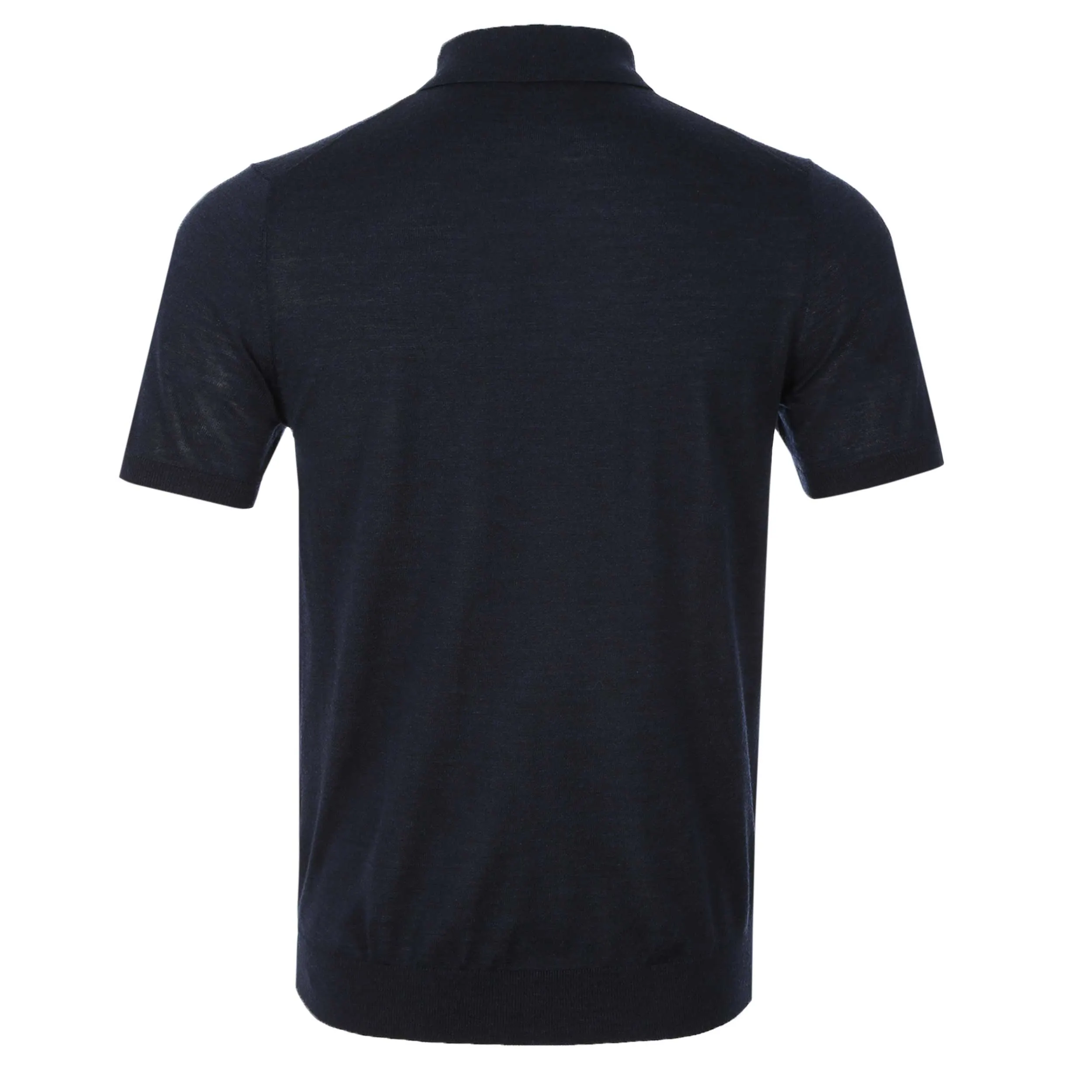 Thomas Maine 3 Button Knit Polo in Navy