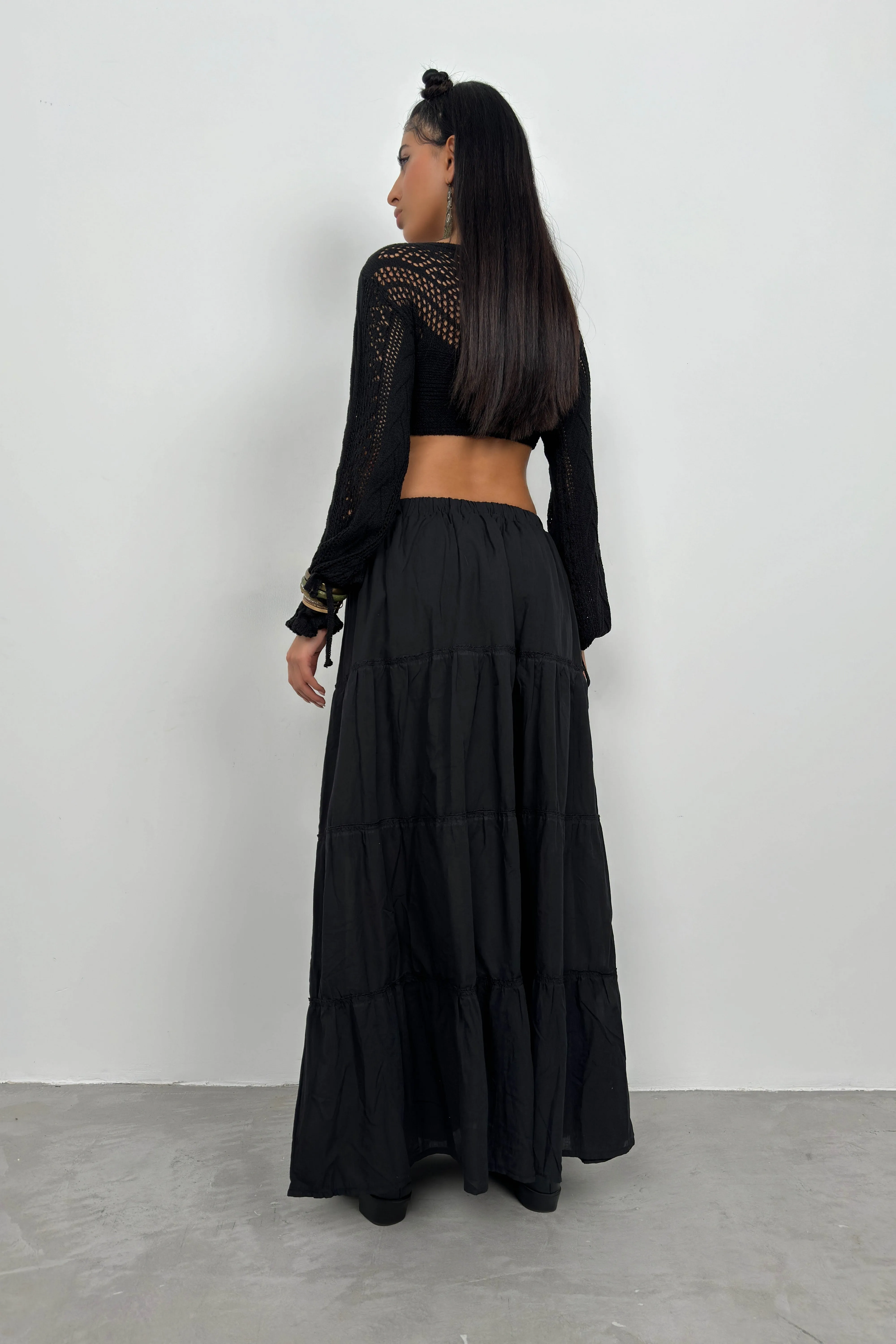 Tiered Maxi Skirt