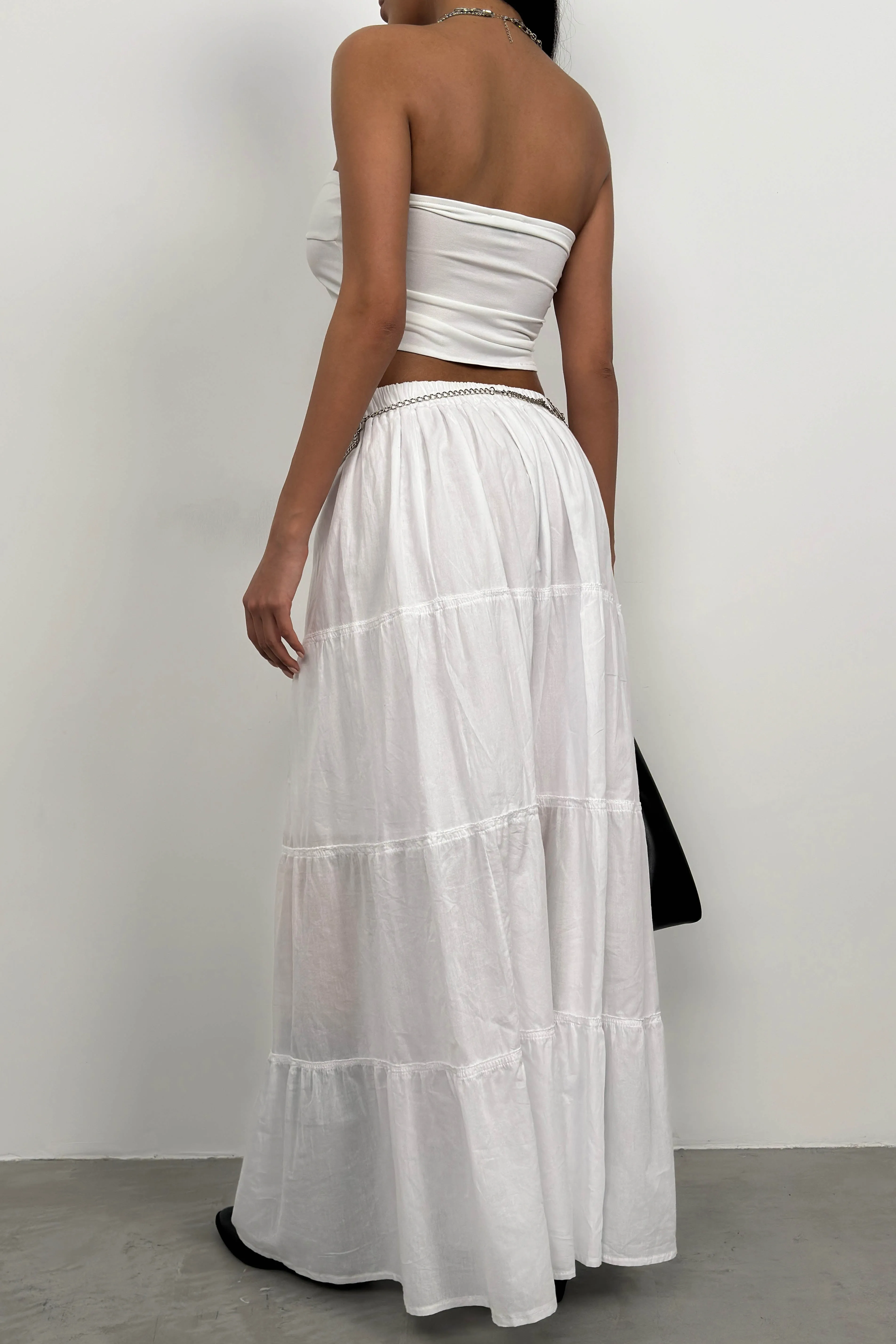 Tiered Maxi Skirt