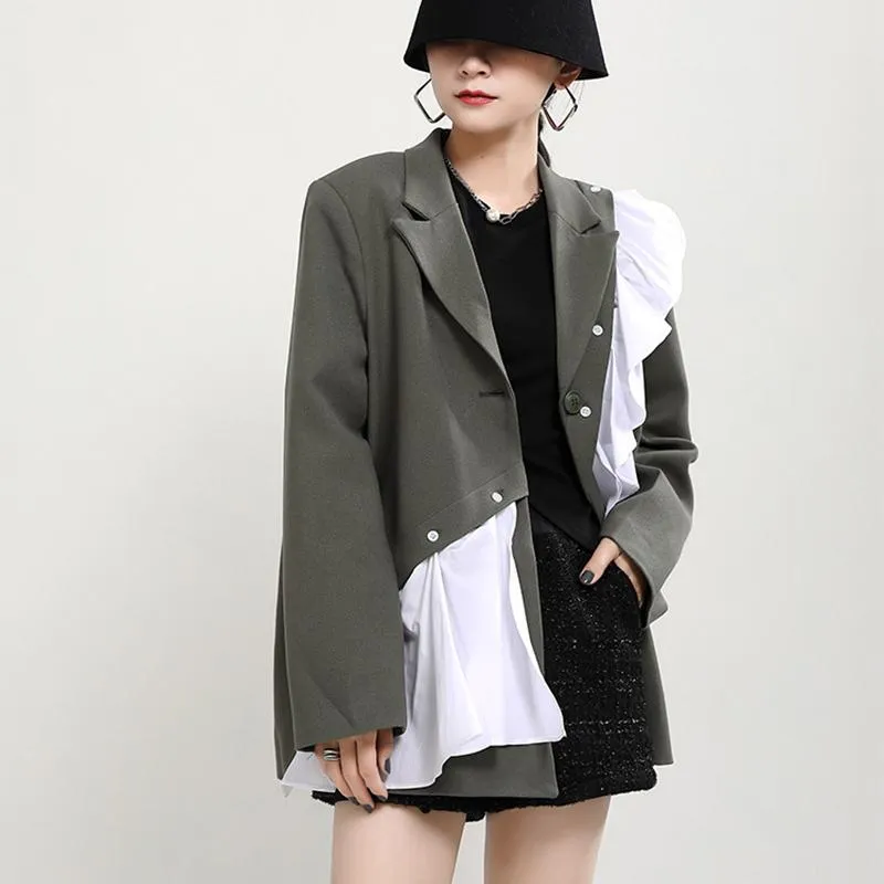 Tomoni Long Sleeve Irregular Blazer