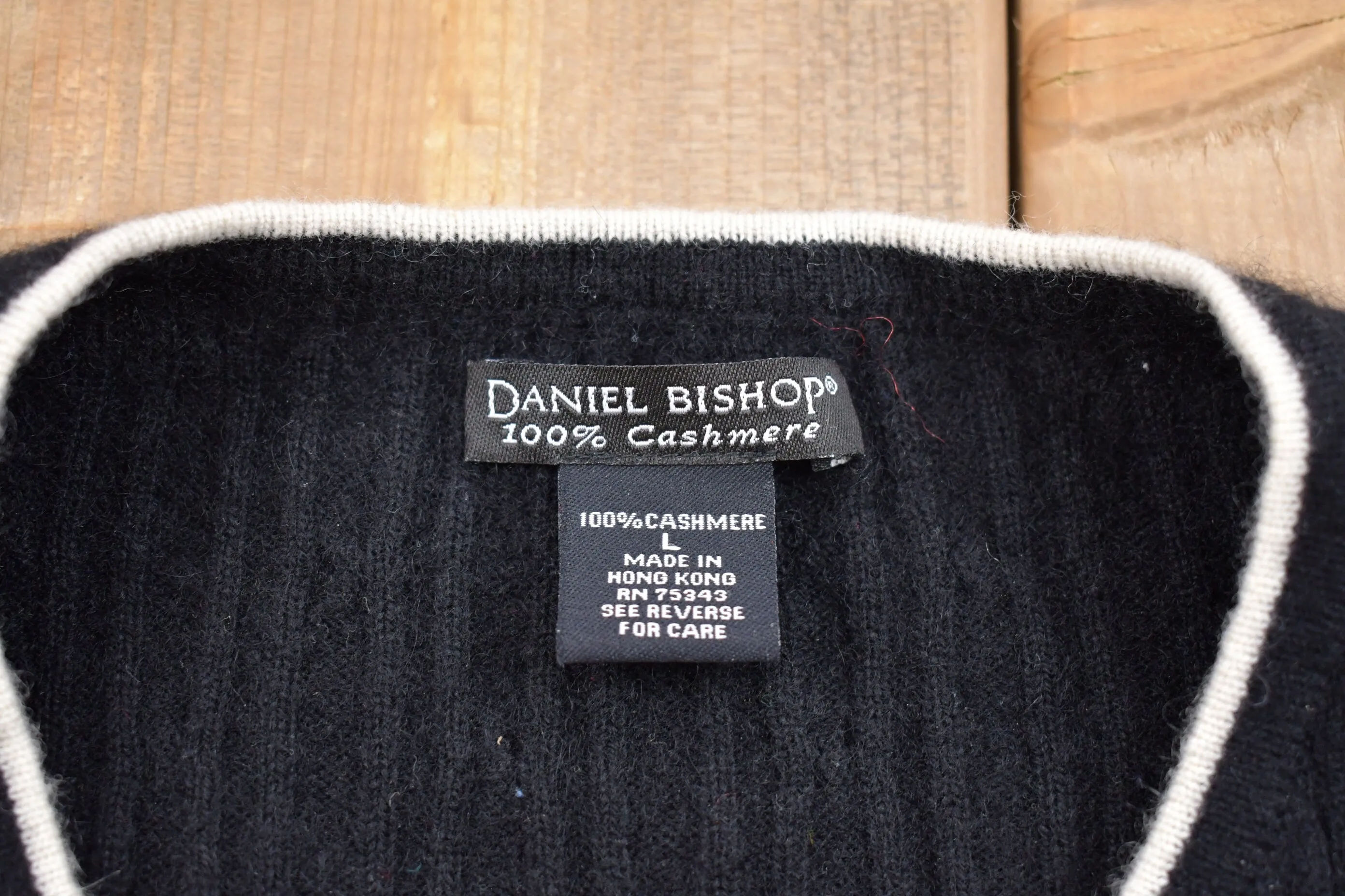 Vintage 1980s Daniel Bishop Cashmere Knitted Sweater