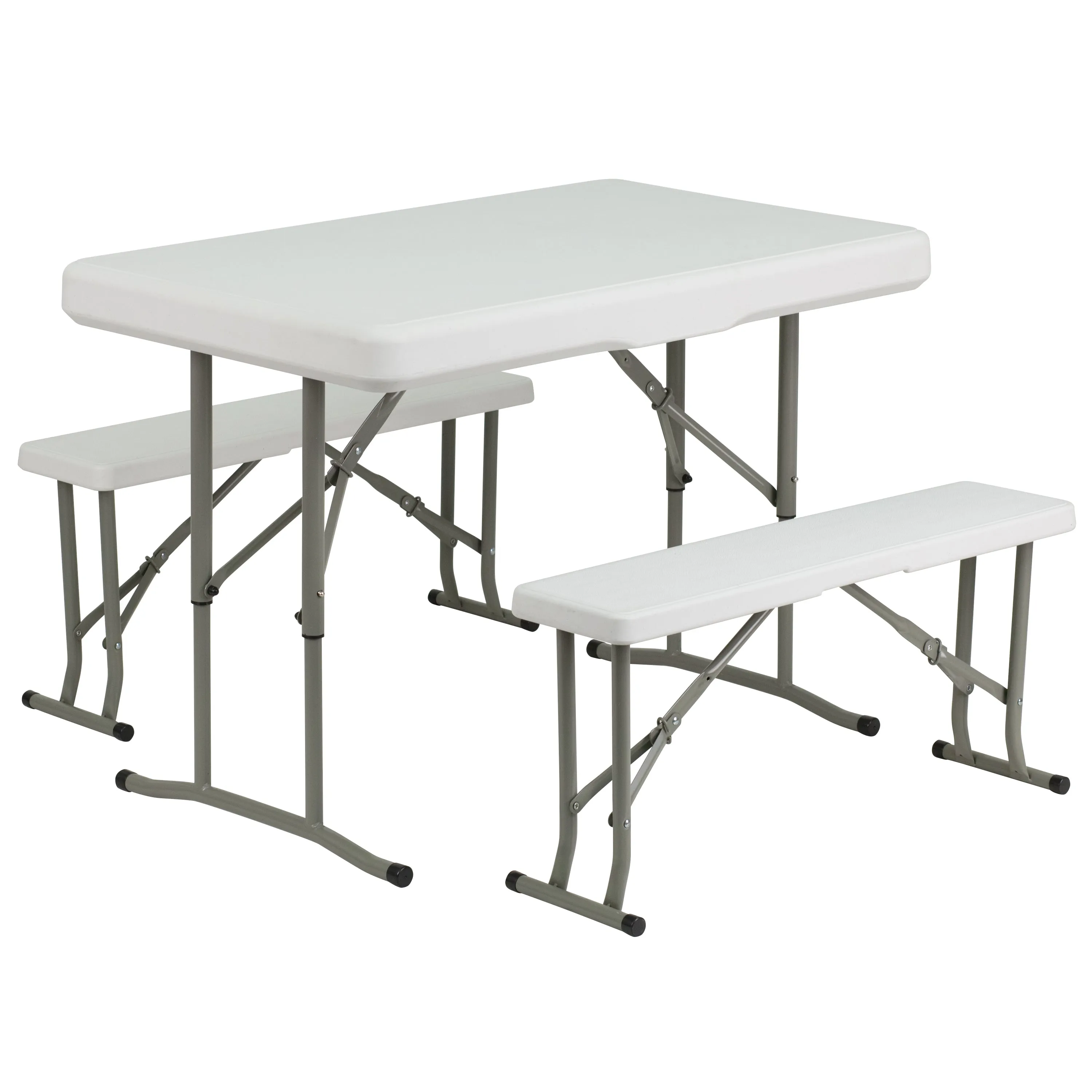 White Plastic Fold Table/Bench DAD-YCZ-103-GG