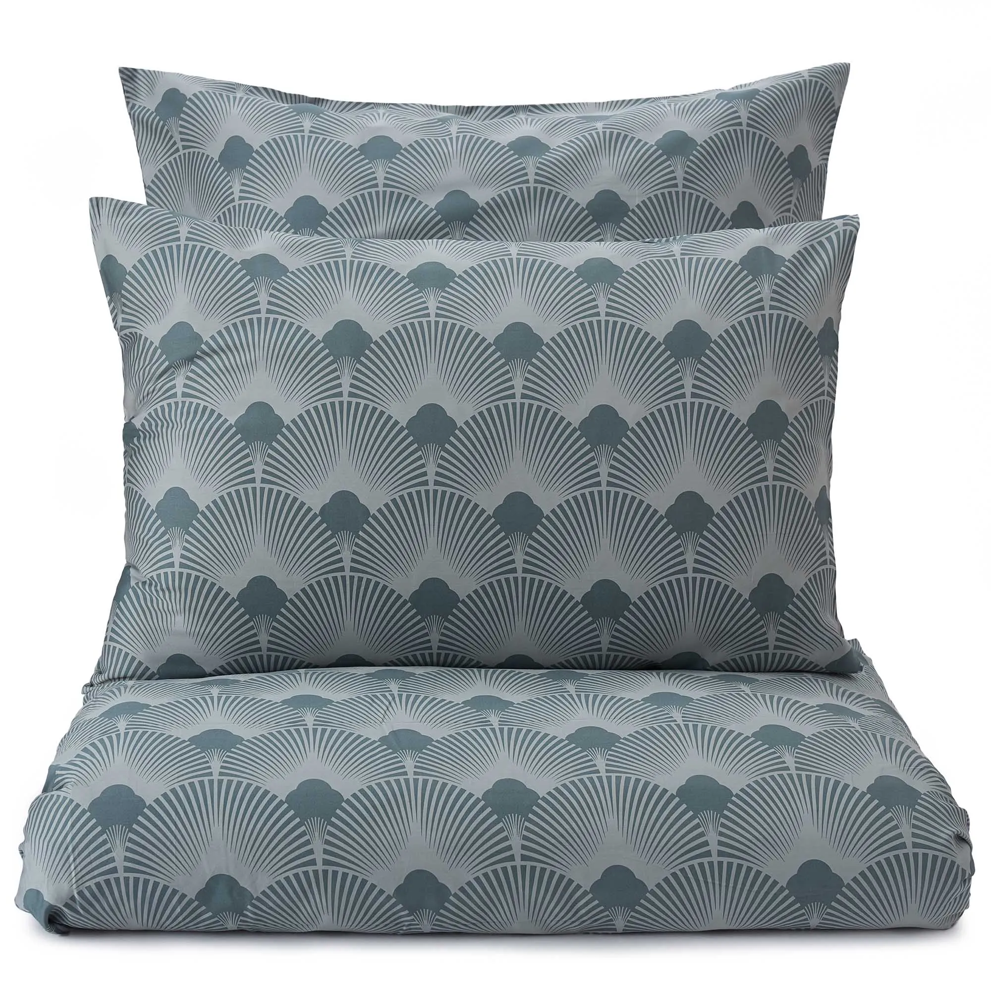 Zamora Pillowcase [Light green grey/Green grey]